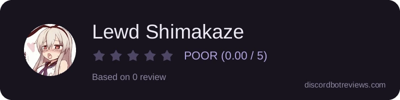 Rating widget preview for Lewd Shimakaze