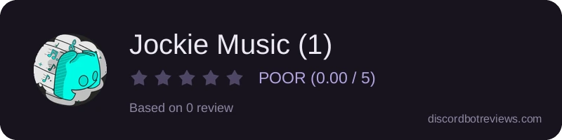 Rating widget preview for Jockie Music (1)