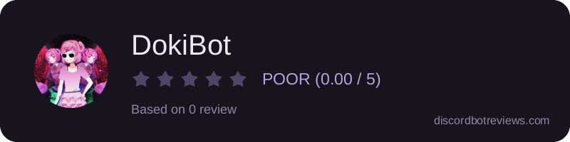 Rating widget preview for DokiBot