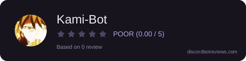 Rating widget preview for Kami-Bot