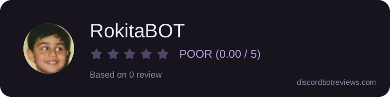 Rating widget preview for RokitaBOT