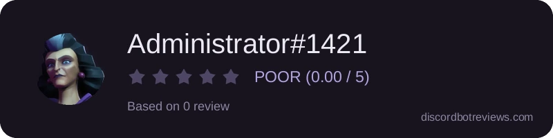 Rating widget preview for Administrator#1421