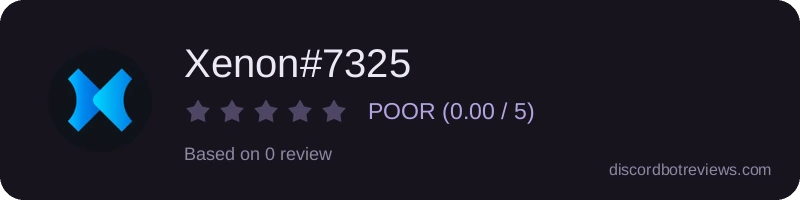 Rating widget preview for Xenon#7325
