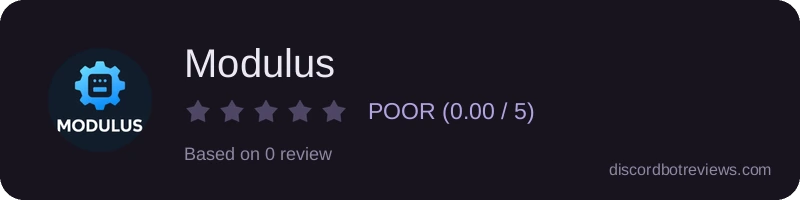Rating widget preview for Modulus