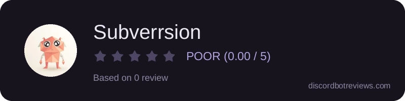 Rating widget preview for Subverrsion