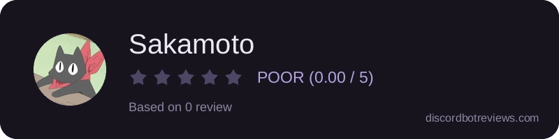 Rating widget preview for Sakamoto