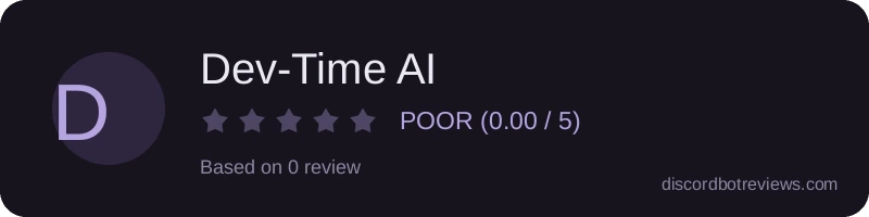 Rating widget preview for Dev-Time AI