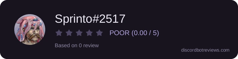 Rating widget preview for Sprinto#2517