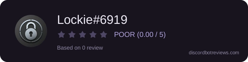 Rating widget preview for Lockie#6919