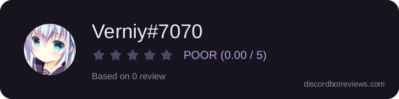 Rating widget preview for Verniy#7070