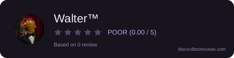 Rating widget preview for Walter™