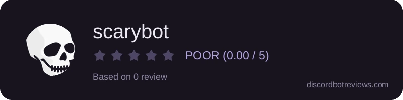 Rating banner for scarybot