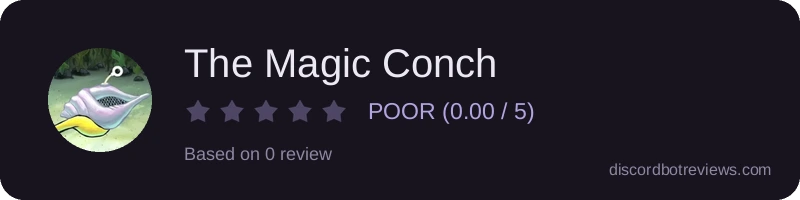 Rating widget preview for The Magic Conch