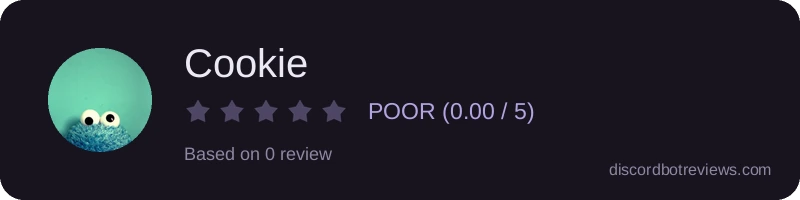 Rating widget preview for Cookie