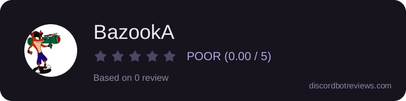 Rating widget preview for BazookA