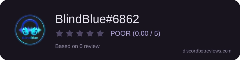 Rating widget preview for BlindBlue#6862