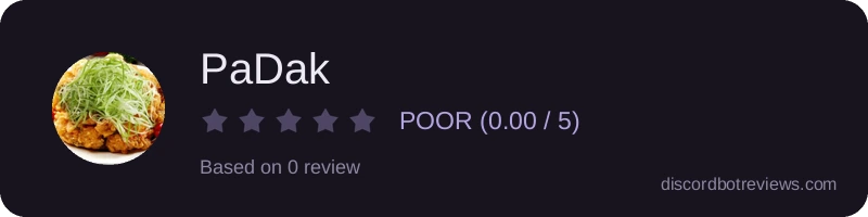 Rating widget preview for PaDak