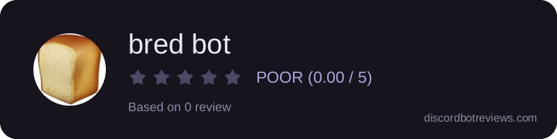 Rating widget preview for bred bot