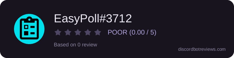 Rating widget preview for EasyPoll#3712