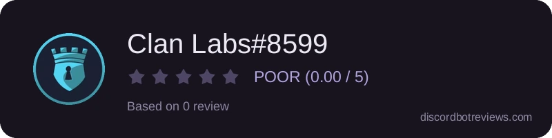 Rating widget preview for Clan Labs#8599