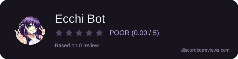 Rating widget preview for Ecchi Bot
