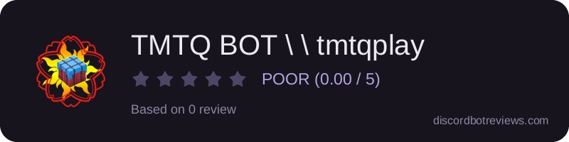 Rating widget preview for TMTQ BOT \ \ tmtqplay