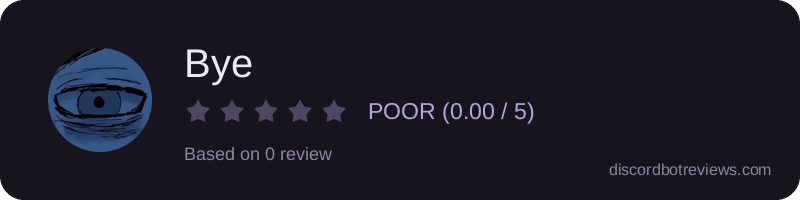 Rating widget preview for Bye