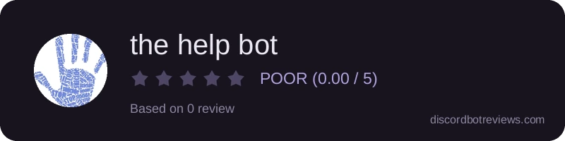 Rating widget preview for the help bot