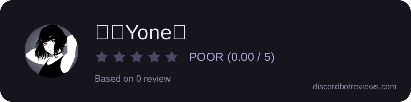 Rating widget preview for 米「Yone」