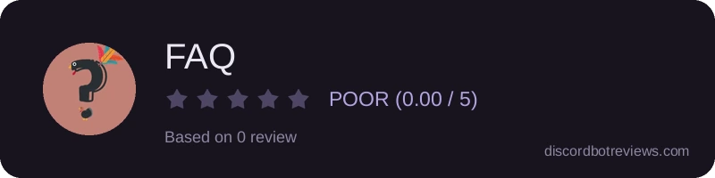 Rating widget preview for FAQ