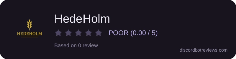 Rating widget preview for HedeHolm