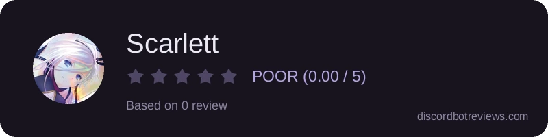 Rating widget preview for Scarlett