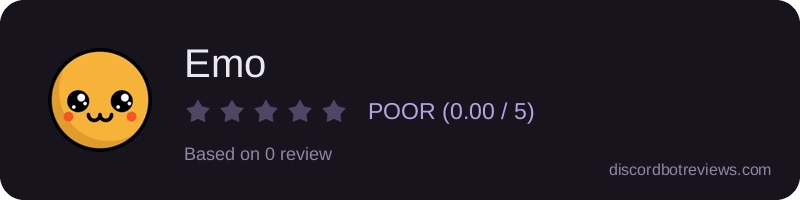 Rating widget preview for Emo