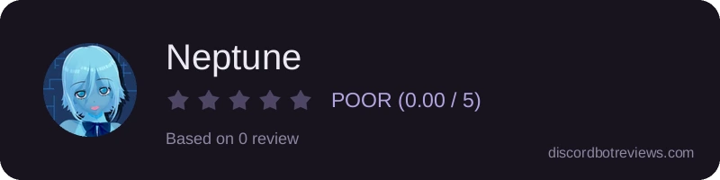 Rating widget preview for Neptune