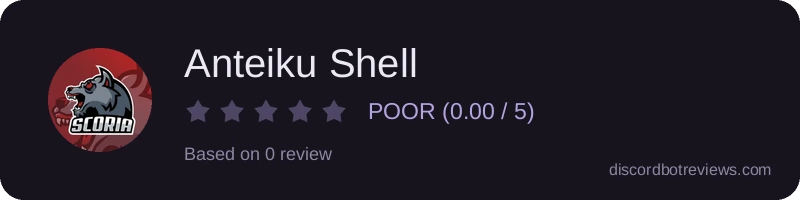 Rating banner for Anteiku Shell