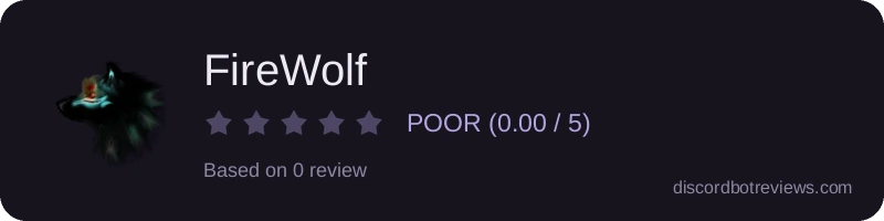 Rating widget preview for FireWolf