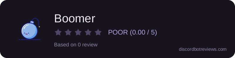 Rating widget preview for Boomer