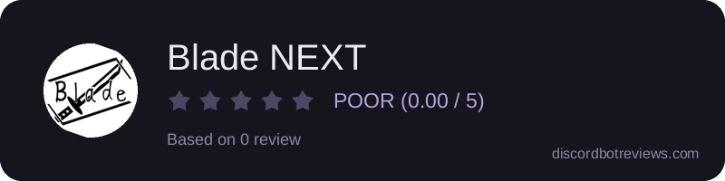 Rating widget preview for Blade NEXT