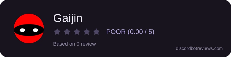 Rating widget preview for Gaijin