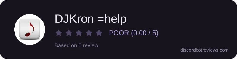 Rating widget preview for DJKron =help