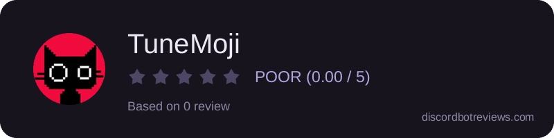 Rating banner for TuneMoji
