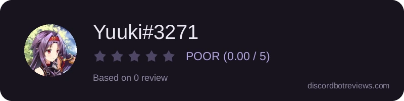 Rating widget preview for Yuuki#3271