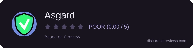 Rating widget preview for Asgard