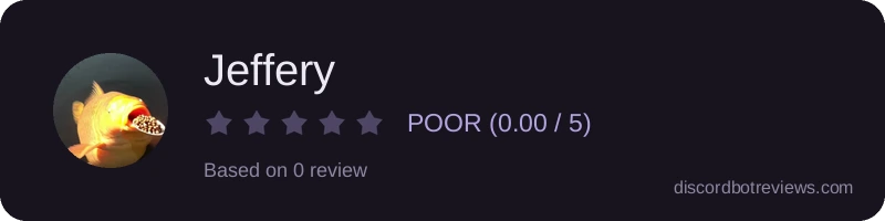 Rating widget preview for Jeffery