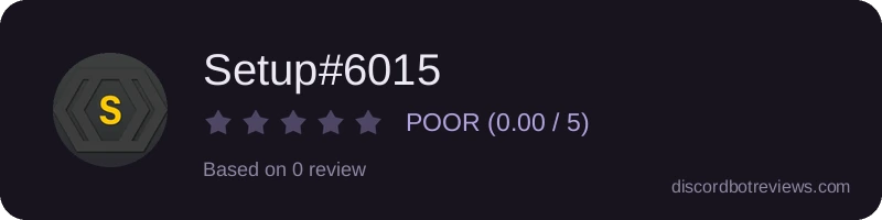 Rating widget preview for Setup#6015