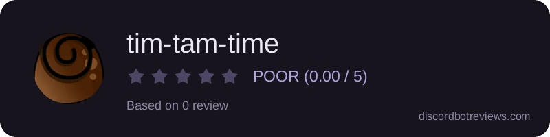 Rating widget preview for tim-tam-time