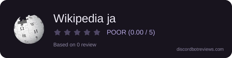 Rating widget preview for Wikipedia ja