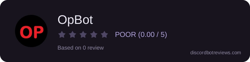 Rating banner for OpBot