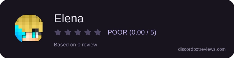 Rating widget preview for Elena