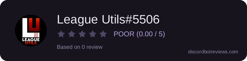 Rating widget preview for League Utils#5506